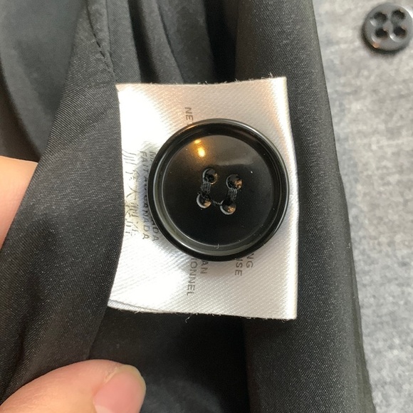 Judith & Charles | Heathered Gray Moto Button Down Lined Jacket Blazer 14 - Picture 8 of 17